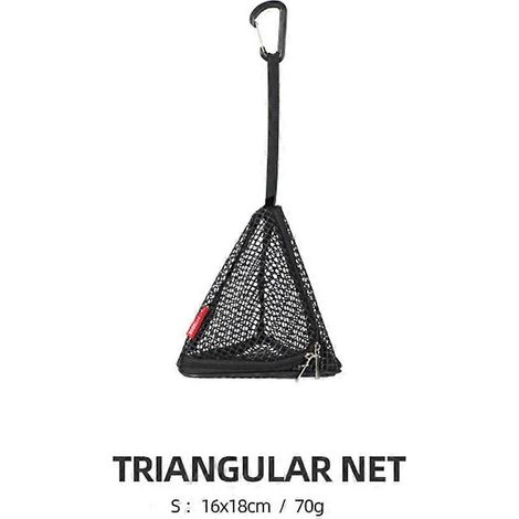 Panier de cuisine de camping triangulaire en filet, sac de rangement suspendu en filet, outils et accessoires pour le camping et les activités de plein air