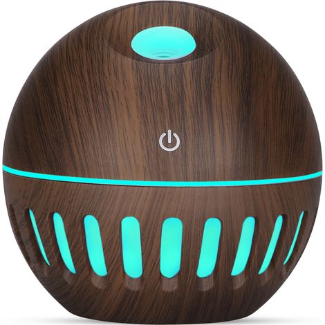 Difusor de aceites esenciales para aromaterapia, humidificador y luz nocturna LED, mini humidificador de niebla para dormitorio, oficina en casa (1/5)