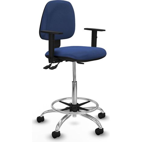 Taburete de oficina piqueras y crespo Isso respaldo ajustable reposabrazos (1/2)