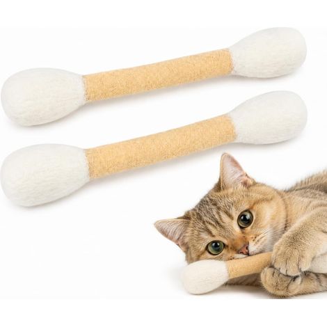Jouet pour Chat en Feutre 30 cm, Lot de 2 Jouets Kicker avec Cataire (1/5)