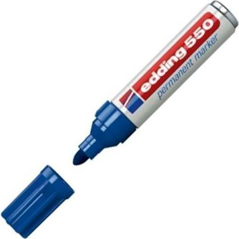 Edding 4-550 003 marcador permanente Punta de cincel Azul 10 pieza(s)