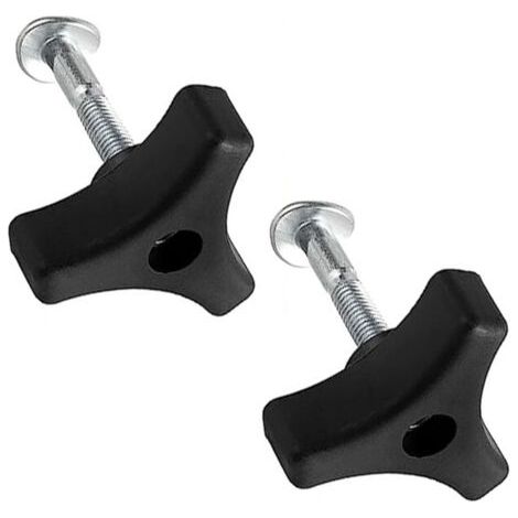 2 pcs Poignée de Tondeuse,Vis de Poignée Triangulaire pour Tondeuse à Gazon,Boulon de Poignée de Tondeuse à Gazon,Tondeuse à Gazon Accessoires,Boulon pour Tondeuse à Gazon,écrou à Ailettes