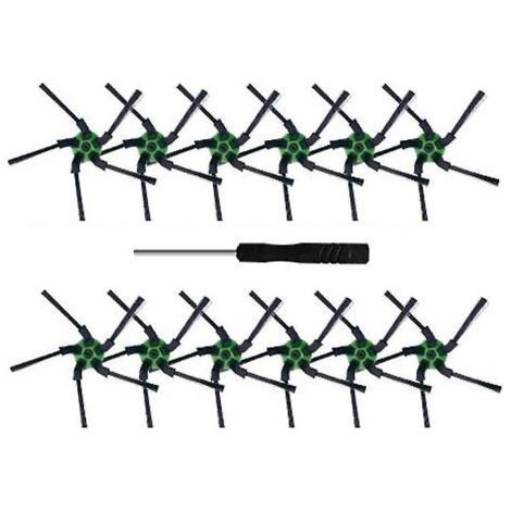 Brosses latérales - 12 pièces, brosse latérale de rechange pour aspirateur série S9 (9110) S9 + (9550) S (1/3)