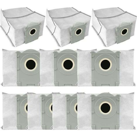 10 Pack Replacement Bags for Ecovacs T50 Pro Omni/Robot Vacuum Cleaner - High Capacity Disposable Bags MUMU