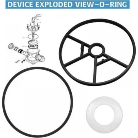 Joint Torique Piscine - Kit Réparation Filtre à Sable - Compatible Valve Vari-Flo XL Hayward - 3 Pièces (1/5)