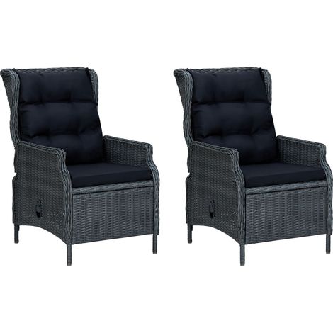 Maison Exclusive - 9-tlg. Garten-Essgruppe mit Auflagen Poly Ratt