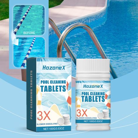 Pool cleaning effervescent tablets - Improve pool water quality and refresh your swimming experience. 100g -- BIEMMEDUE (1/5)