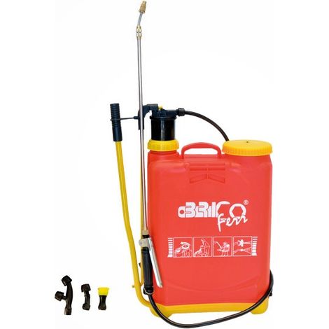 Pulvérisateur manuel à dos 16 litres – Lanza extensible en métal – Boîtier en plastique robuste – Pression manuelle efficace – Bricoferr (1/2)