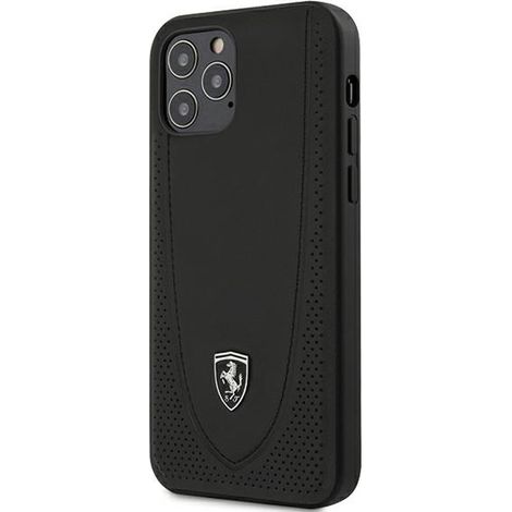 Ferrari FEOGOHCP12MBK iPhone 12/12 Pro 6,1 Zoll schwarze/schwarze Hartschalen-Schutzhülle Off Track Perforiert (1/3)