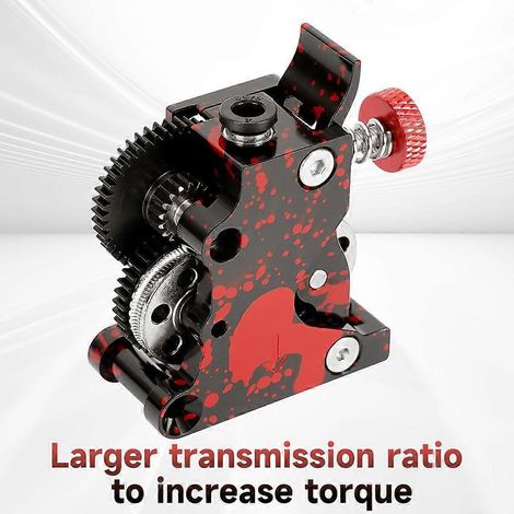 Extrudeuse HGX améliorée avec dents hélicoïdales, conception entièrement métallique, extrusion à double engrenage pour filaments de 1,75 mm (PLA/AB). (1/4)