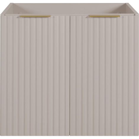 Mobile da bagno, Cashmere + maniglia oro, 60 x 57 x 46 cm (1/5)