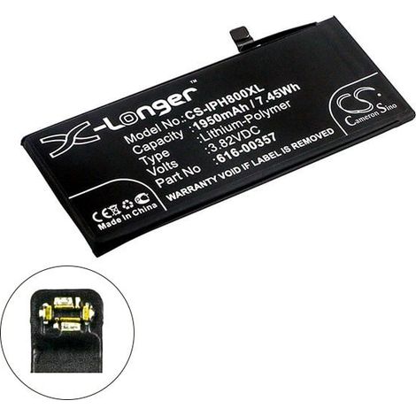 NX - Batterie téléphone, smartphone, GSM pour iPhone 8 3.82V 1950mAh - 616-00357616-003 (1/2)