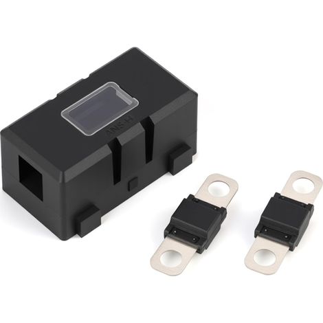 Lot de 2 Porte-Fusibles de Voiture et 2 Fusibles Midi Boulonnés à Courant Élevé 60A, Adaptés pour Voitures, Camions, Véhicules de Construction, Machines Agricoles, Bus et Caravanes (1/5)
