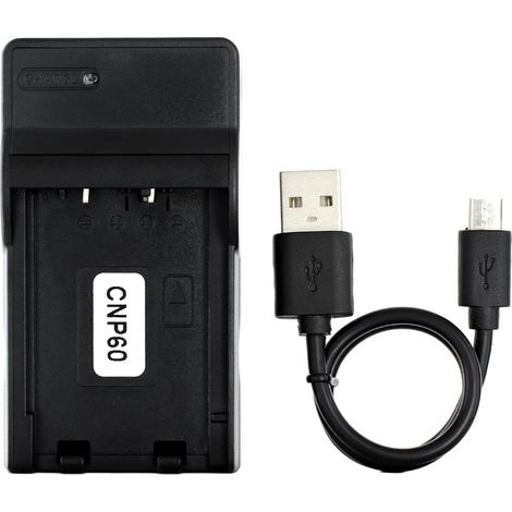 NP-60 USB Chargeur pour Casio Exilim EX-S12, EX-Z25, EX-Z29 (1/5)