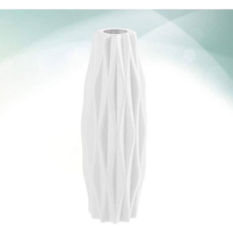 Vase - Polypropylene - Cylindrique - 5 5 X 5 5 X 21 Cm - Blanc - 1 Piece (1/4)