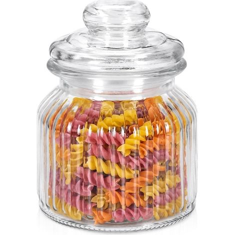 Contenitore in vetro con coperchio e guarnizione da 650 ml (1/5)