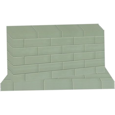 12 pièces de carrelage, Carreaux de Cuisine, Carreaux adhésifs, Carreaux de Pierre adhésifs, Autocollant Mural en Vinyle pour la Salle de Bain, (15x30cm) (1/5)