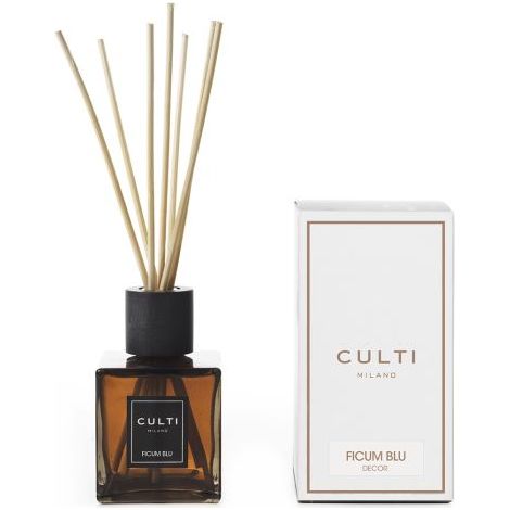 CULTI MILANO - Diffusore di fragranza a bastoncini Ficum blu a midollino, limone, fico, patchouli 250ml