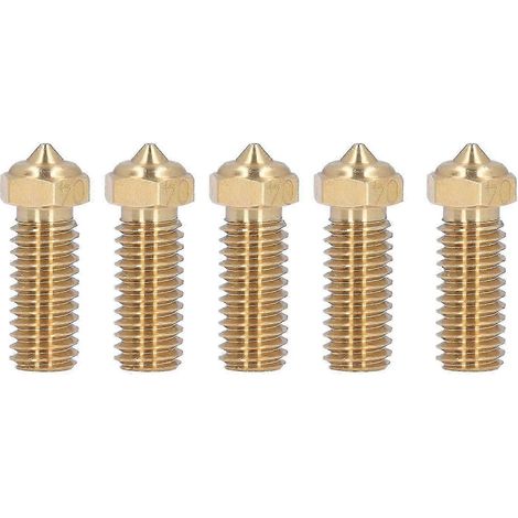 Lot de 5 buses en laiton de 0,4 mm pour imprimante 3D, compatibles avec les modèles QIDI X Max3 Smart3 Plus3. WHBYV (1/4)