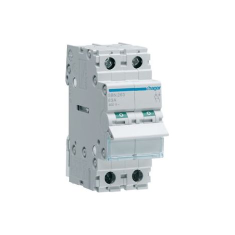 Interruttore Automatico 1P+N 32A 4.5Ka C 2M ( Hager Cod. Myn532 )