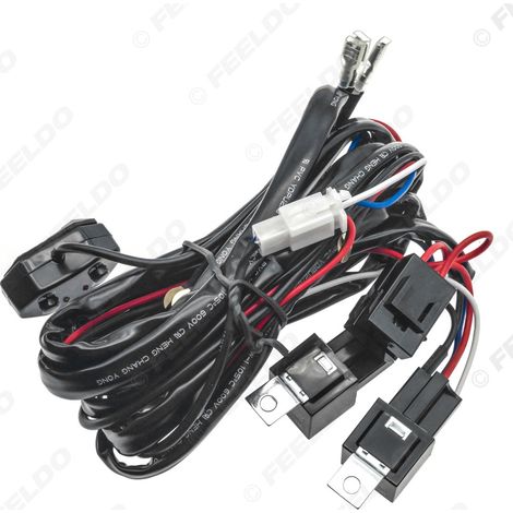Faisceau de câblage pour phares automobiles 12V-44V, câble de connexion pour contrôleur de phares bicolores LED feux de route/croisement, ensemble de câbles de commande à distance (un à un).