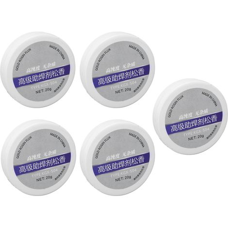 5 tubes de flux de soudure à la colophane, pâte à souder semi-solide anti-oxydation pour réparation et retouche de soudure électronique (1/5)