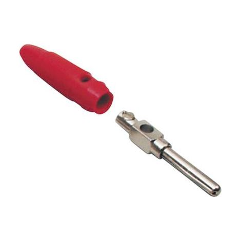 BKL Electronic 072149-P Fiche banane mâle, droit Ø de la broche: 4 mm rouge 1 pc(s) (1/2)