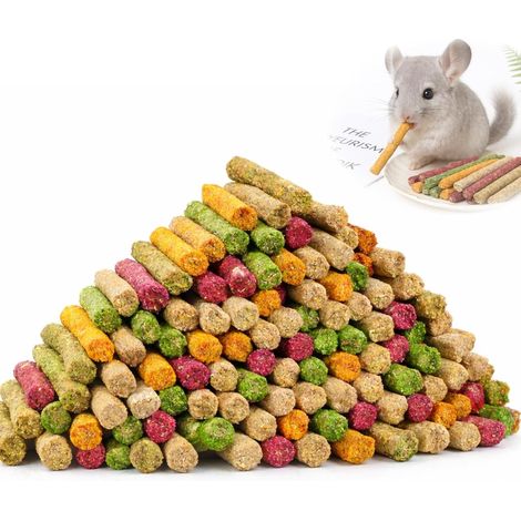 500 g natürliche Kaninchenheustangen, 85 Stück, Beißring für Haustiere, Timothy Stick Rote-Bete-Luzerne-Flocken-Spielzeug für Kaninchen (500 g natürliche Kaninchenheustangen)