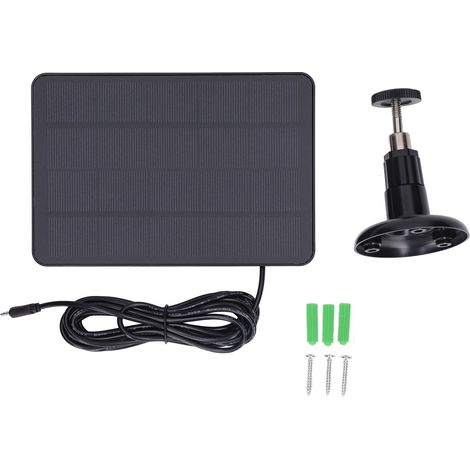 4W 5V wasserdichtes Solarpanel für den Außenbereich mit verstellbaren Halterungen, geringem Stromverbrauch und Witterungsbeständigkeit.