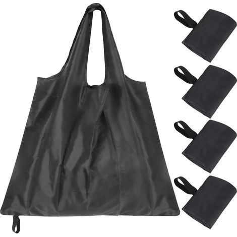 Sac de Courses 4Pcs Sacs de Courses Pliables Sacs à Provisions Réutilisables Sac Shopping Sac Fourre-tout dans une Pochette Attachée Léger pour un usage quotidien (1/5)