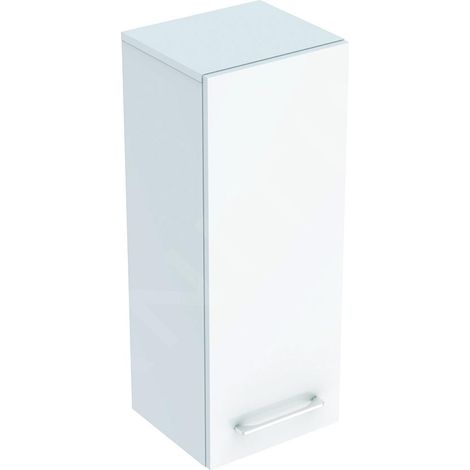 Geberit Selnova Square - Meuble latéral bas 850x330x297 mm, 1 porte, blanc brillant 501.276.00.1 (1/3)