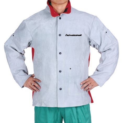 SCHWEIßKRAFT 1616200L Gr. L Schweißerjacke mit Geweberücken (1/2)
