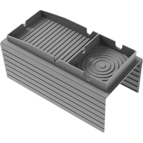 Sofa-Armlehnenablage, multifunktionale Silikon-Ablage – Sofa-Getränkehalter – Ideal für Wohn- oder Schlafzimmer, bietet Platz für Snacks, Fernbedienung, Getränke etc. – grau