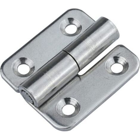 6er-Pack abnehmbare Scharniere, 1,5" kleine Schiebegelenk-Flaggenscharniere, abnehmbare Türscharniere aus Edelstahl 304, rechts - Crezuo