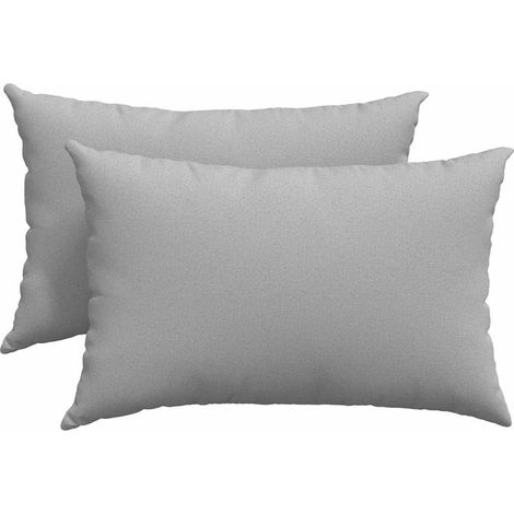 Maison Exclusive - Cuscini da Divano 2 pcs Grigio Nuvola 60 x 40 cm Tessuto