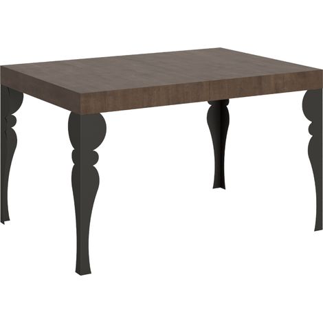 Tavolo allungabile 90x120/224 cm Paxon Noce telaio Antracite (1/4)