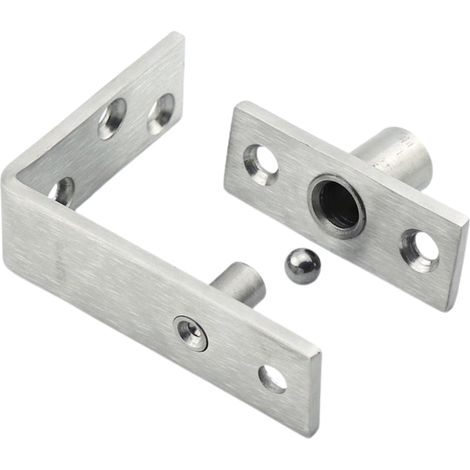 Charnières pivotantes invisibles en acier inoxydable à rotation à 360 degrés pour portes en bois, portes d'armoires et portes en alliage (1/5)