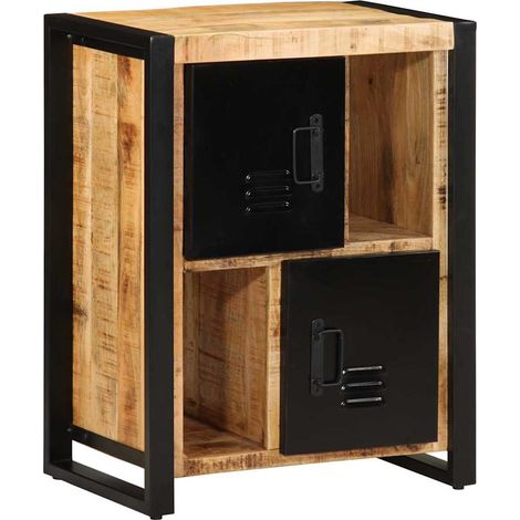 Sideboard 55x35x70 cm Raues Mangoholz