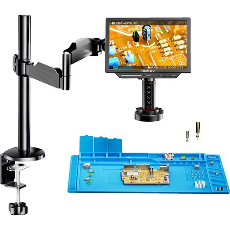 Microscopio digital, aumento de 2000X, pantalla de 8 pulgadas, función de enfoque automático, certificación CE, salida HDMI. (1/5)
