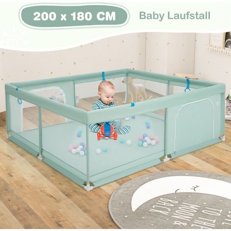 Box per bambini 200x180 cm con palline maniglie e porta
