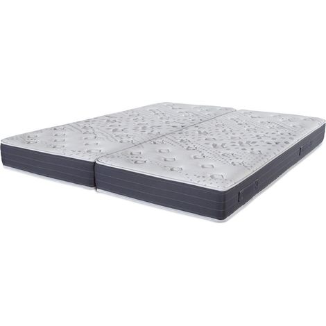 Matelas mousse 2x90x200 Madere - Mousse - Hauteur 24 cm - 3 zones - Soutien ferme (1/5)