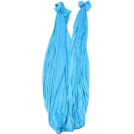 Hamac aérien d'intérieur en soie et Polyester élastique doux, balançoire pour Fitness, acrobatie, méditation, bleu ciel (1/5)