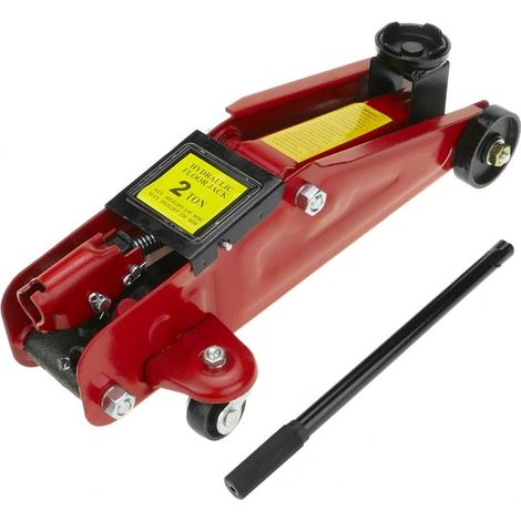 Gato Hidraulico De Carretilla 2 Toneladas Para Coche, Color Rojo, Facil Transportar (1/5)