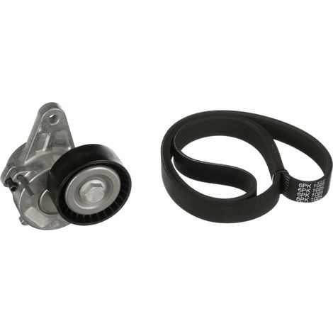 Jeu de courroies trapézoïdales à nervures Gates K016PK1025 AUDI