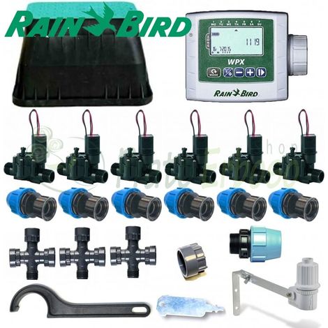 Kit irrigazione Rain Bird a 6 zone 9V