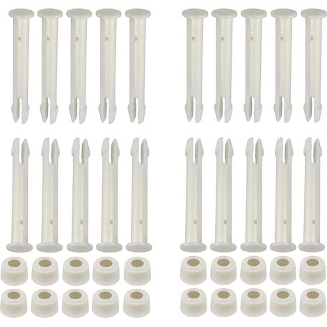 Lot de 20 goupilles d'étanchéité de rechange en plastique pour joints de piscine Intex de 33 à 6 m de diamètre. Longueur : 6 cm.