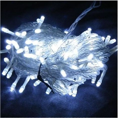 40M 400LED Guirlande electrique lumineuse interieure christma fête fete string lights lumineux 220V EU PRISE Blanc (1/4)