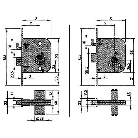 Cerrad. Embutir  49-70 Fl      Azbe
