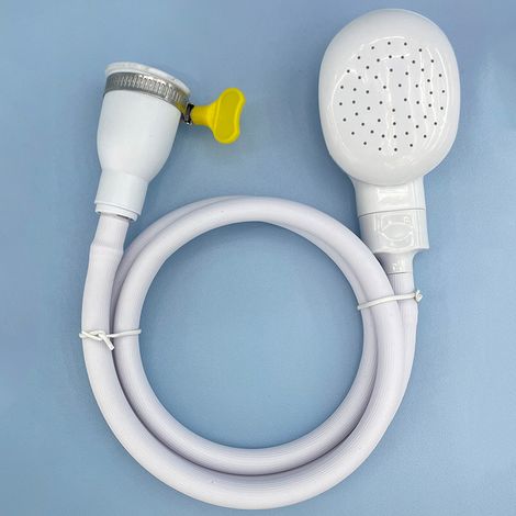 pommeau de douche portable pour animaux de compagnie avec tuyau 1 Blanc (1/5)