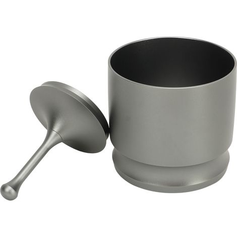 Anneau doseur en alliage d'aluminium, anti-vol de poudre de café, accessoire pour la fabrication du café, 58 mm, gris (1/5)